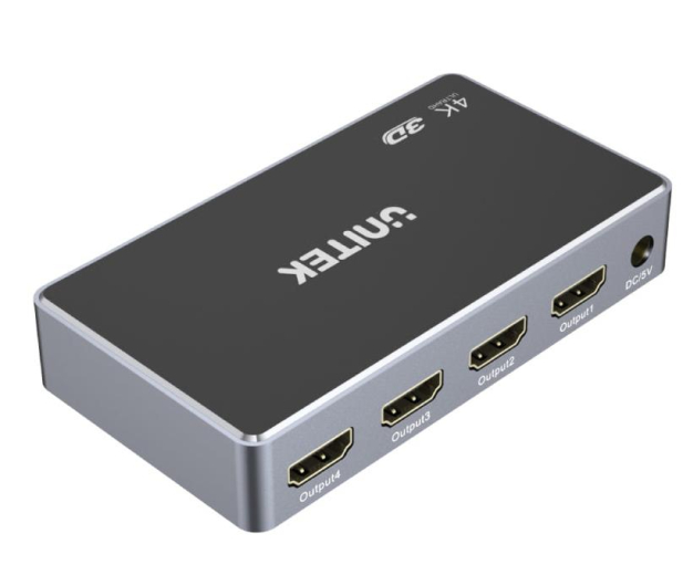 UNITEK Przełącznik HDMI 1 IN - 4 OUT; V1109A - 584594 - zdjęcie 2